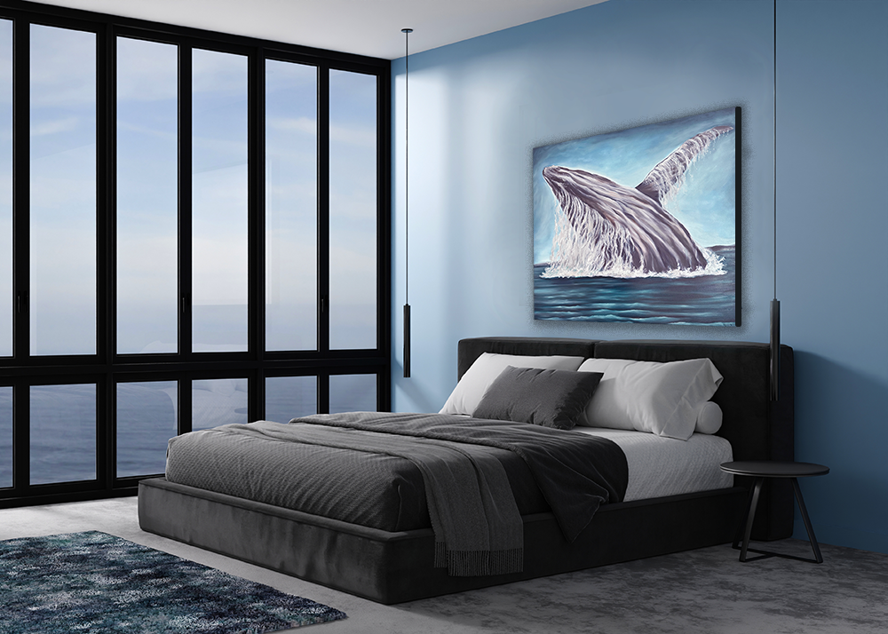 Humpback Whale Vibes painting by Pamela Hoke