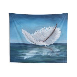 "Lighten Up" Feather, Indoor Wall Tapestry