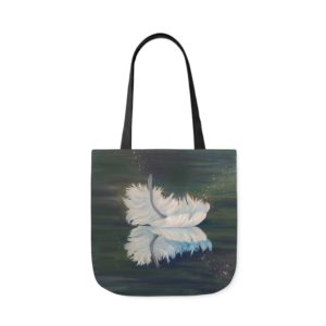 Tranquility Feather Canvas Tote Bag