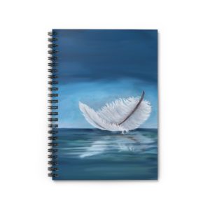 Lighten Up Feather, Spiral Notebook
